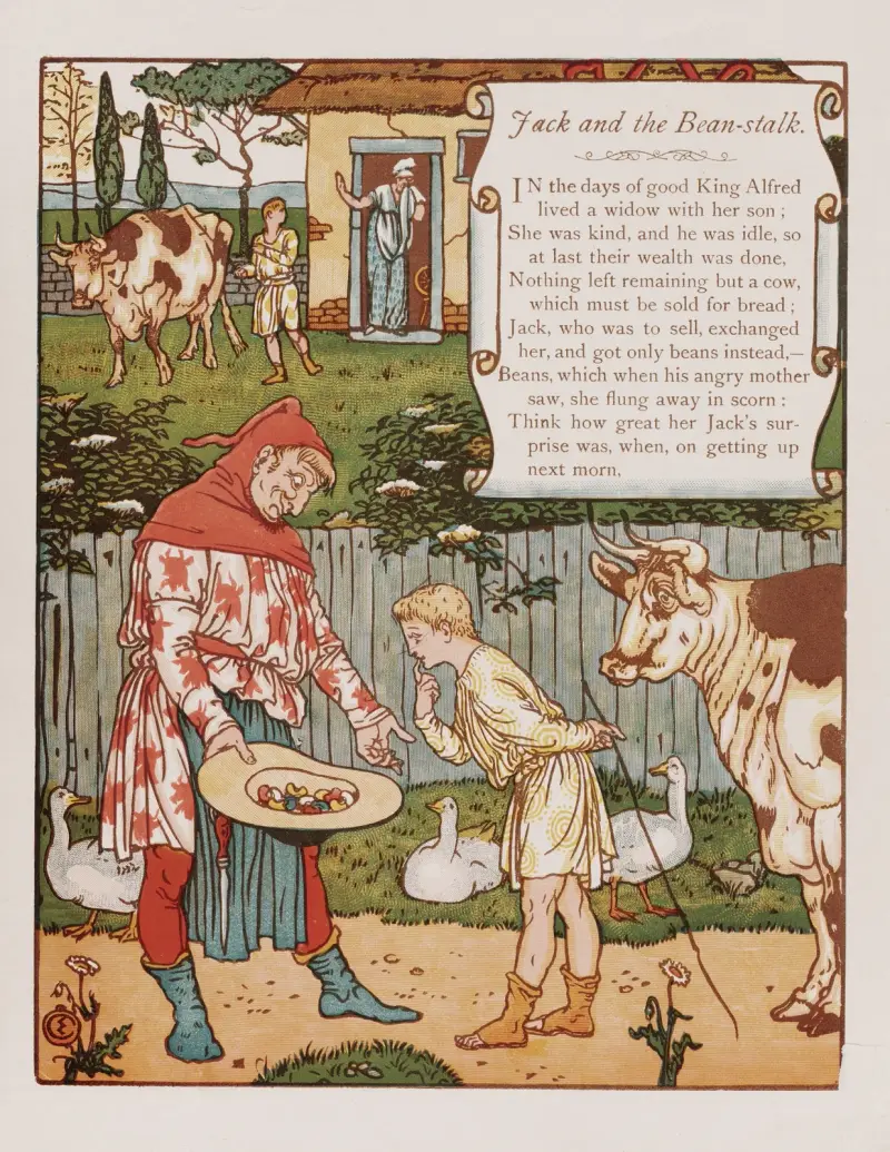 Jack och bönstjälken Pl.2 av Walter Crane