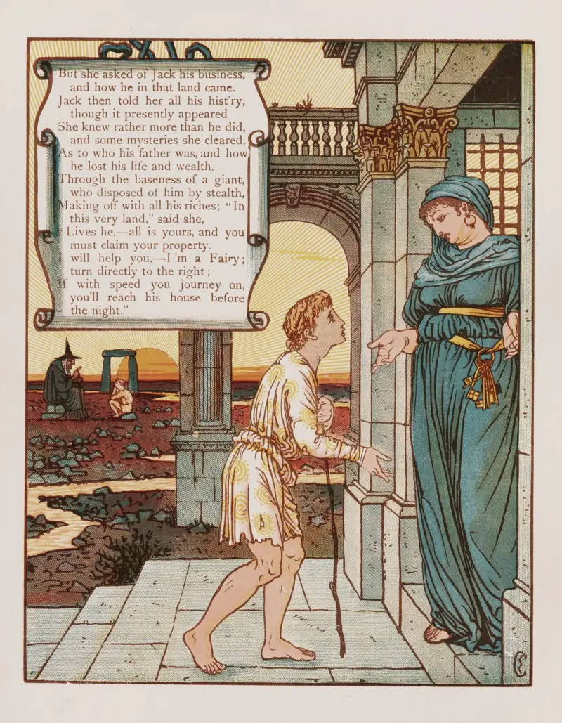 Jack och bönstjälken pl. 4 av Walter Crane