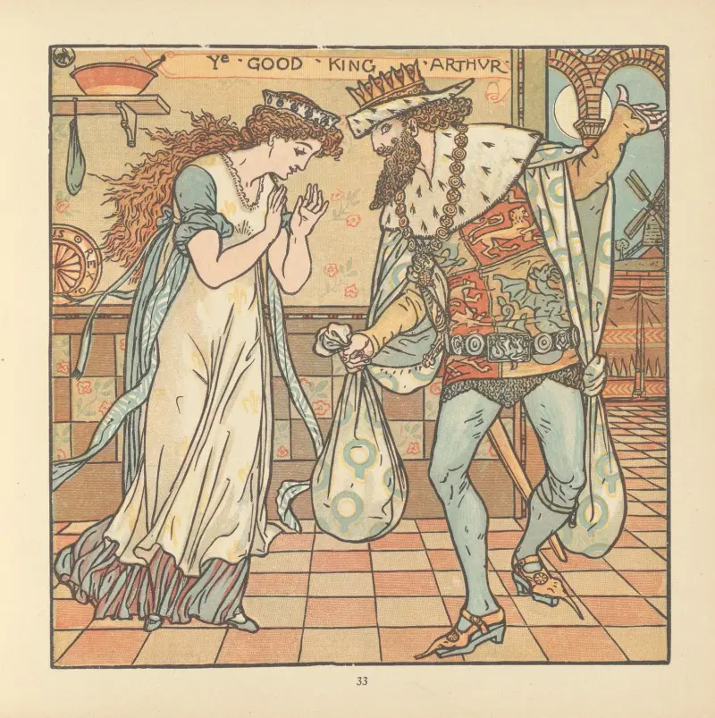 King Arthur av Walter Crane