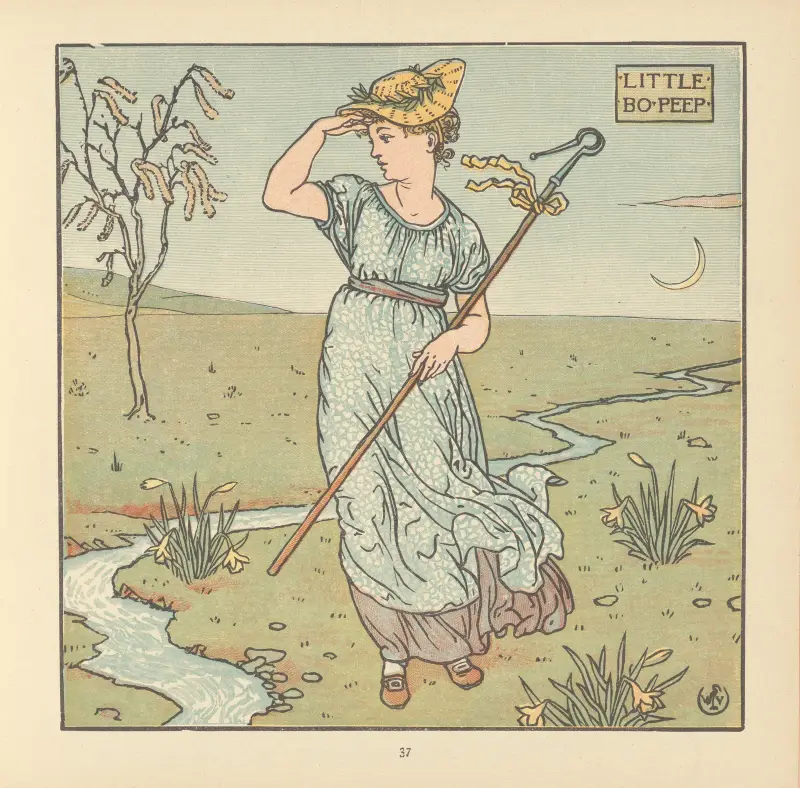 Little Bo-Peep av Walter Crane