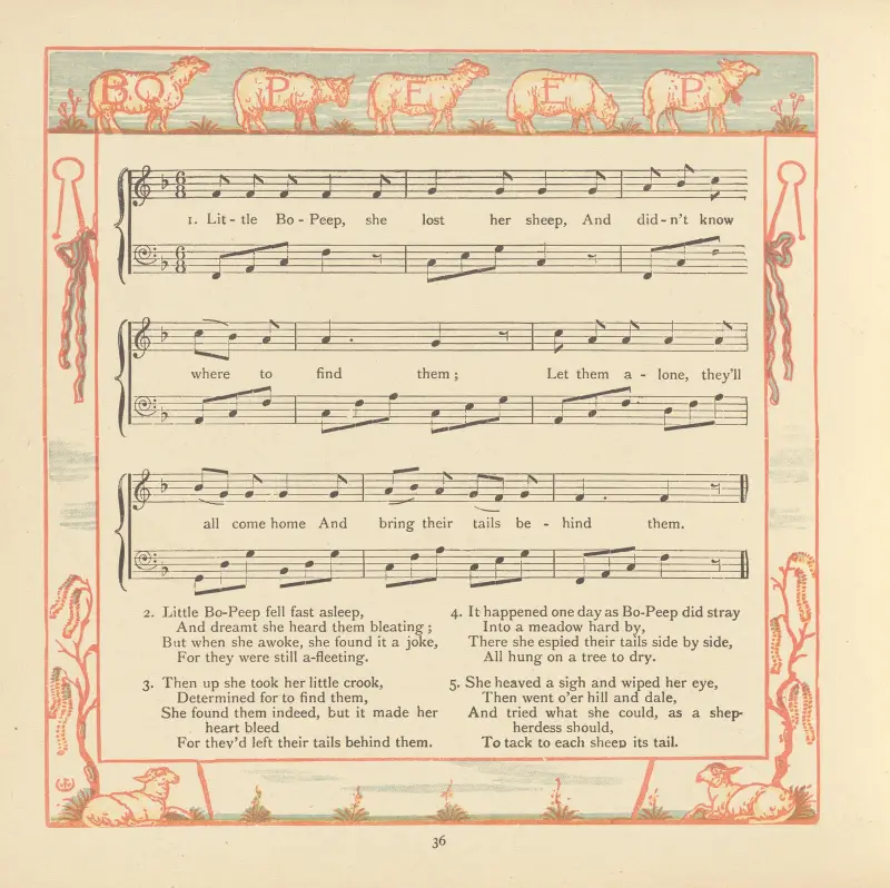 Little Bo-Peep von Walter Crane