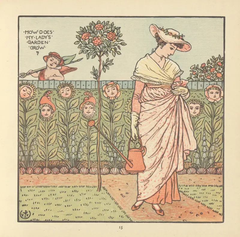 Min dams trädgård av Walter Crane