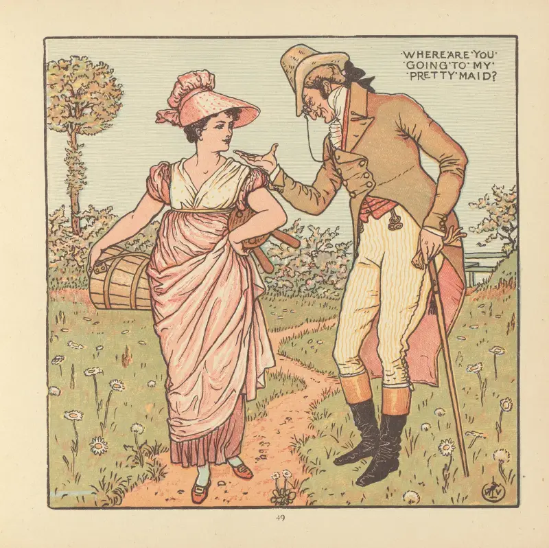 Min vackra flicka av Walter Crane