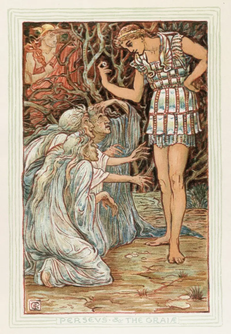 Perseusz i Graje, Walter Crane