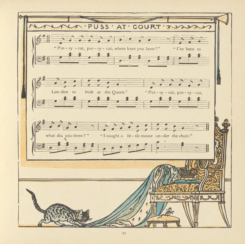 Puss at Court av Walter Crane