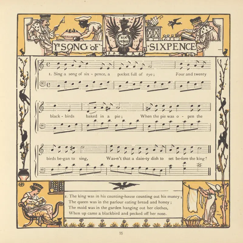 Song of Sixpence av Walter Crane