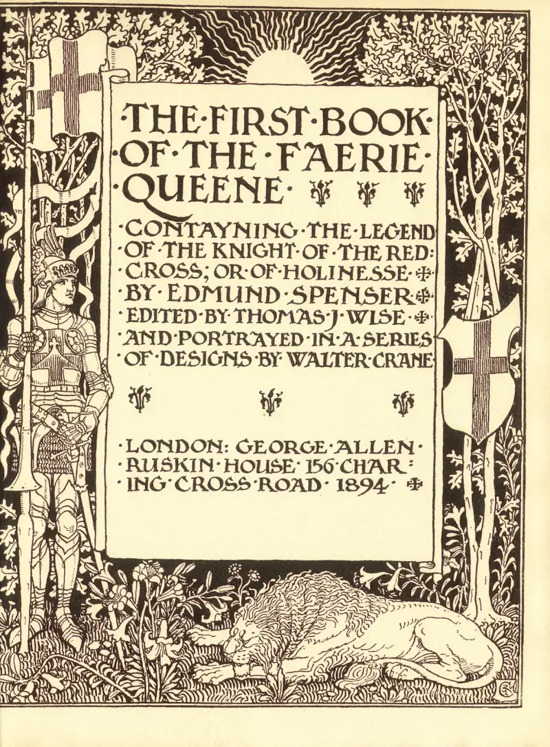 Spenser’s Faerie queene Pl.05 av Walter Crane