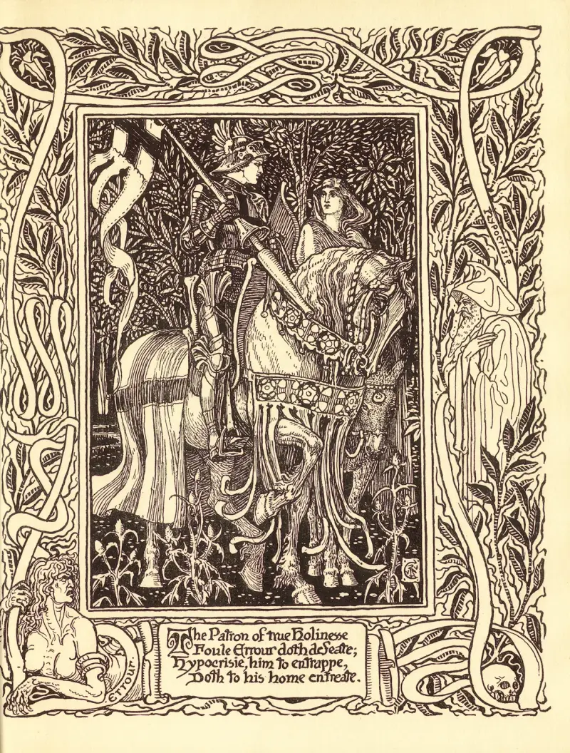 Spensers Faerie Queene Pl.06 av Walter Crane