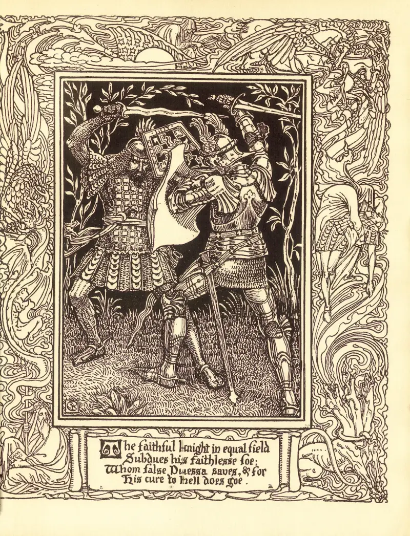 Spenser’s Faerie queene Pl.10 av Walter Crane