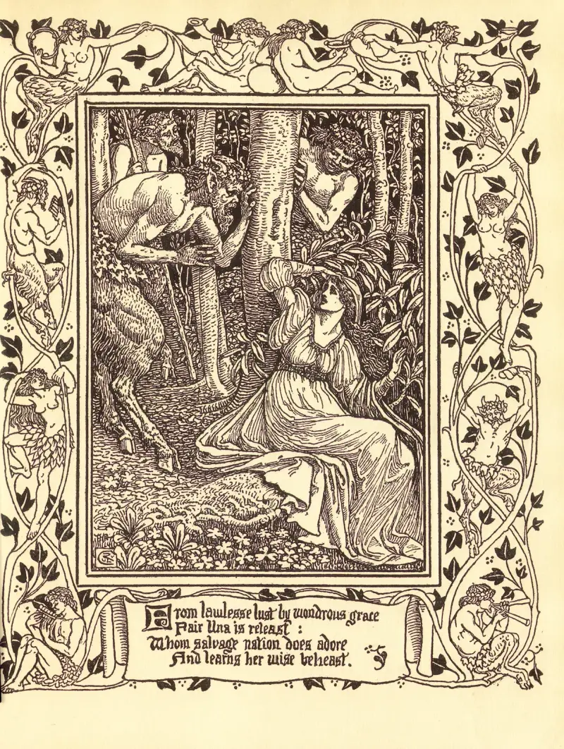Spensers Älvornas drottning, plansch 11 av Walter Crane