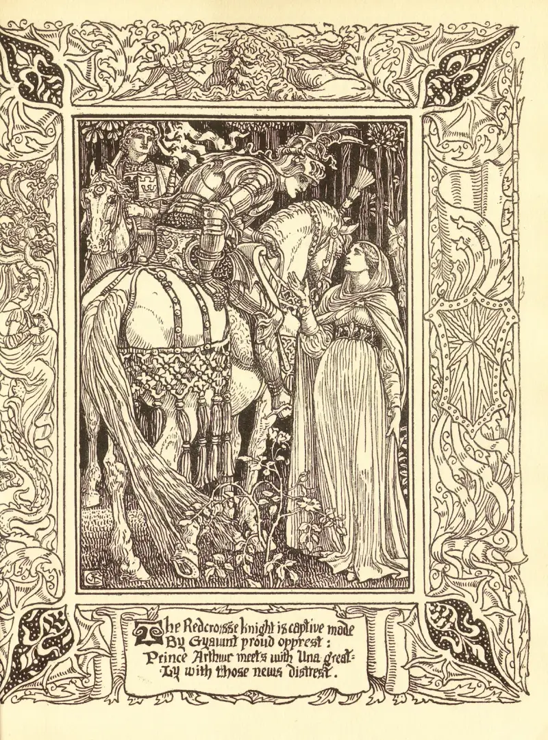 Spenser’s Faerie queene Pl.12 av Walter Crane