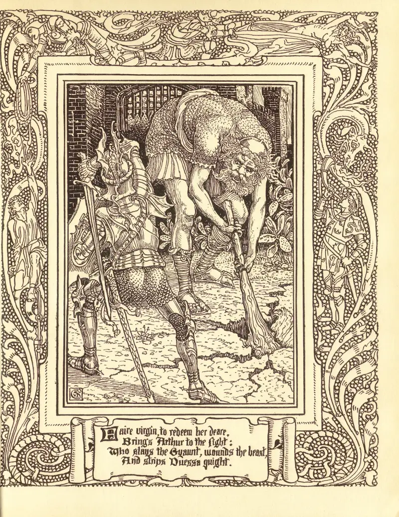 Spenser’s Faerie queene Pl.13 av Walter Crane