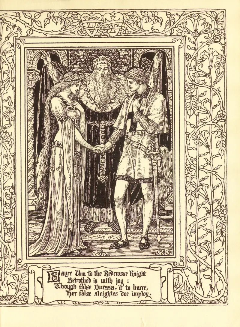 Spenser’s Faerie queene Pl.18 av Walter Crane