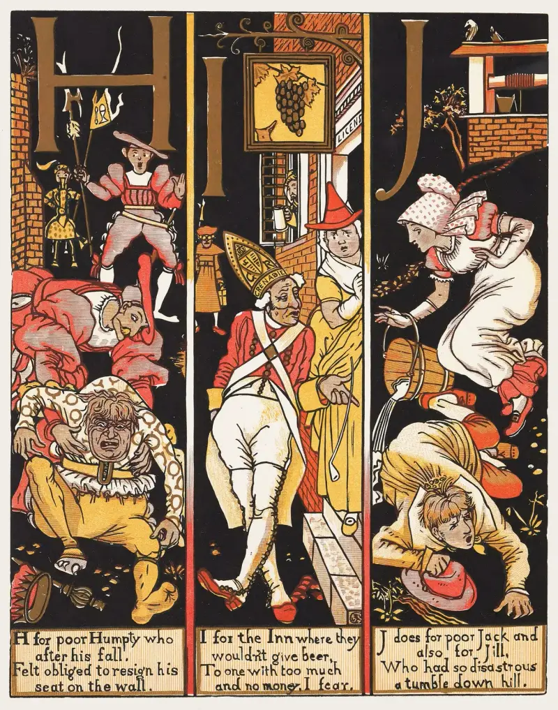 The Absurd A.B.C Pl 3 av Walter Crane