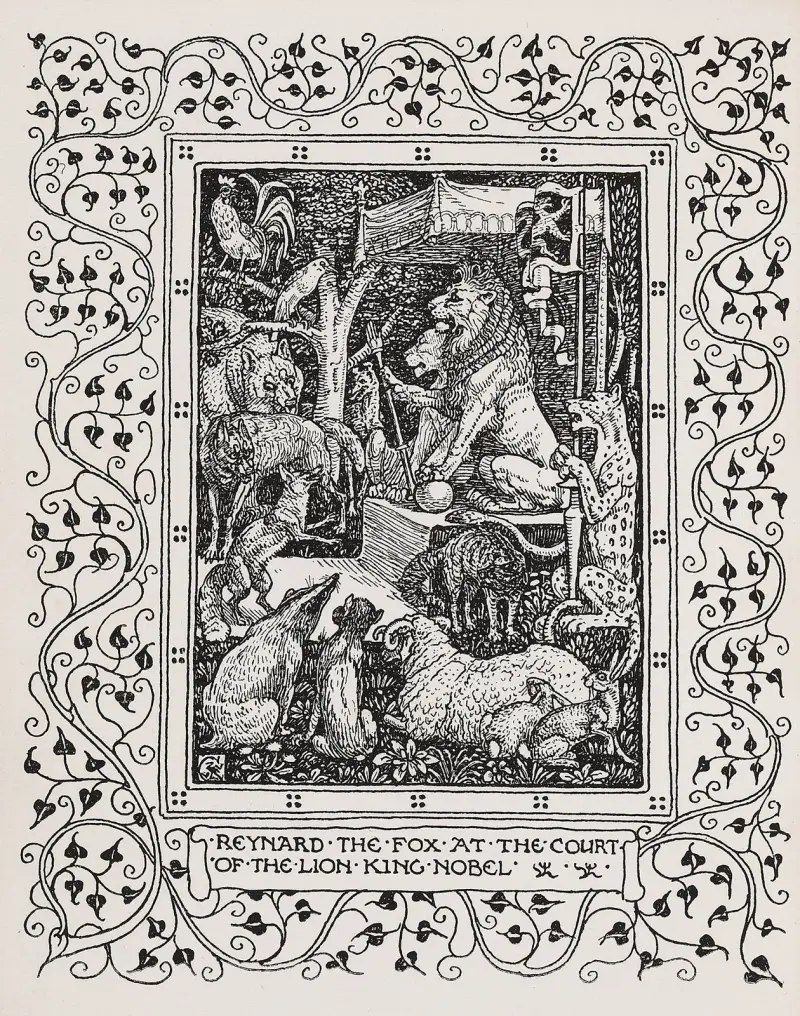 Sagan om Rävarna Reynard av Walter Crane