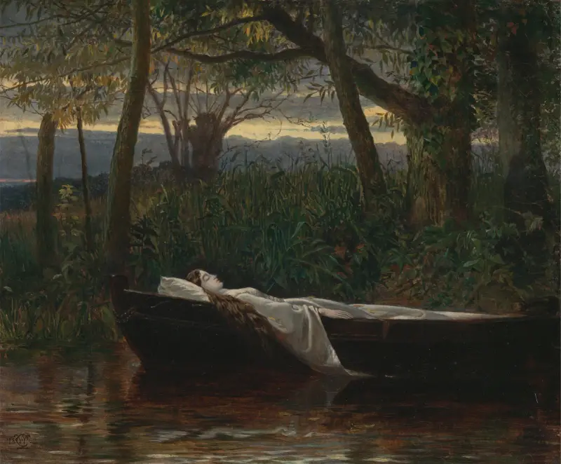 Die Dame von Shalott von Walter Crane