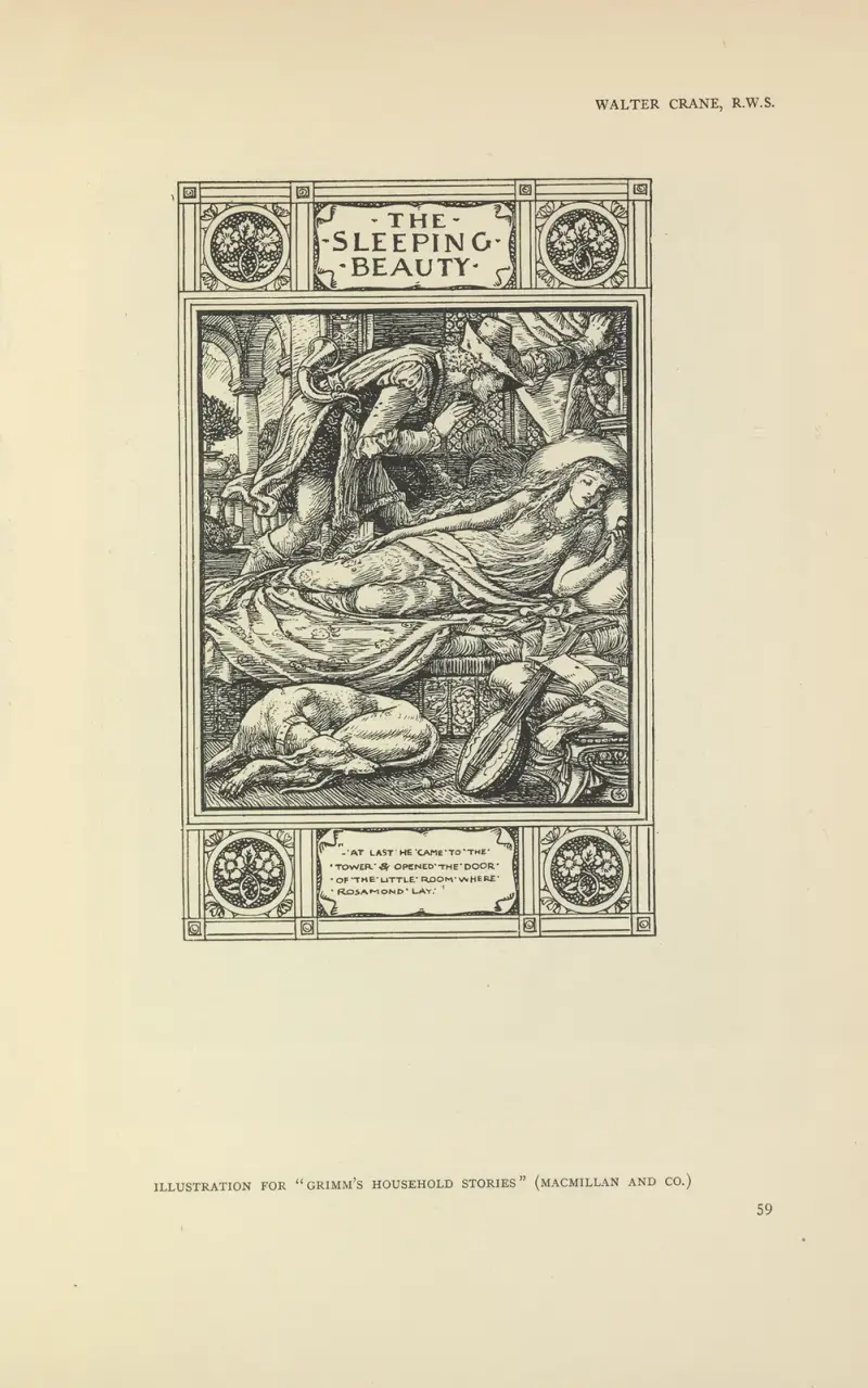 Törnrosa – Grimms sagor av Walter Crane