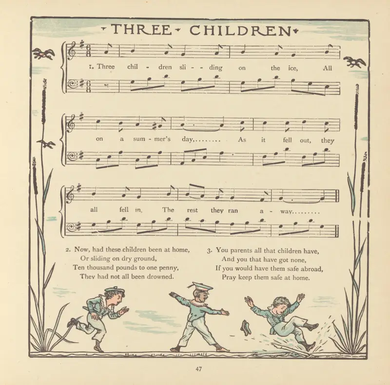 Tre barn av Walter Crane