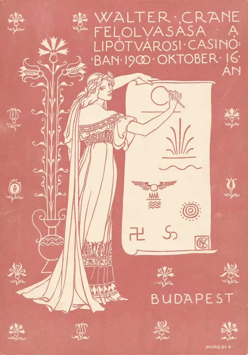 Walter Crane. Felolvasasa a Lipotvarosi Budapest av Walter Crane