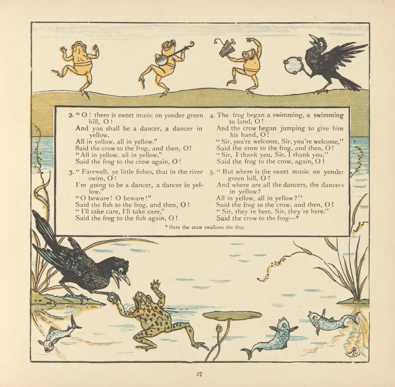 Grodan och kråkan av Walter Crane