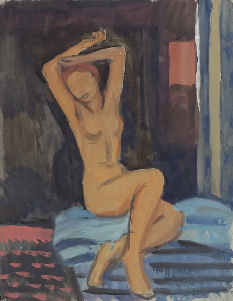 Figure with arms raised av Walther Gamerith