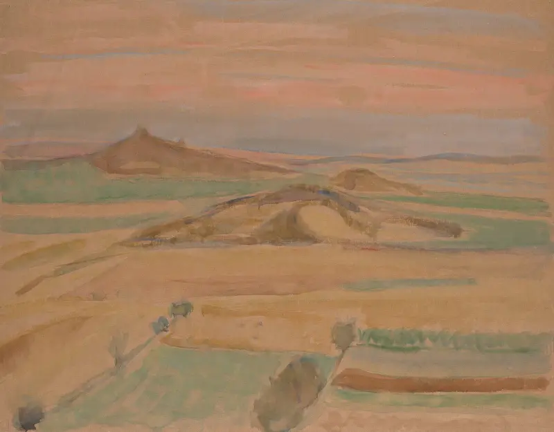 Hügelige Landschaft von Walther Gamerith