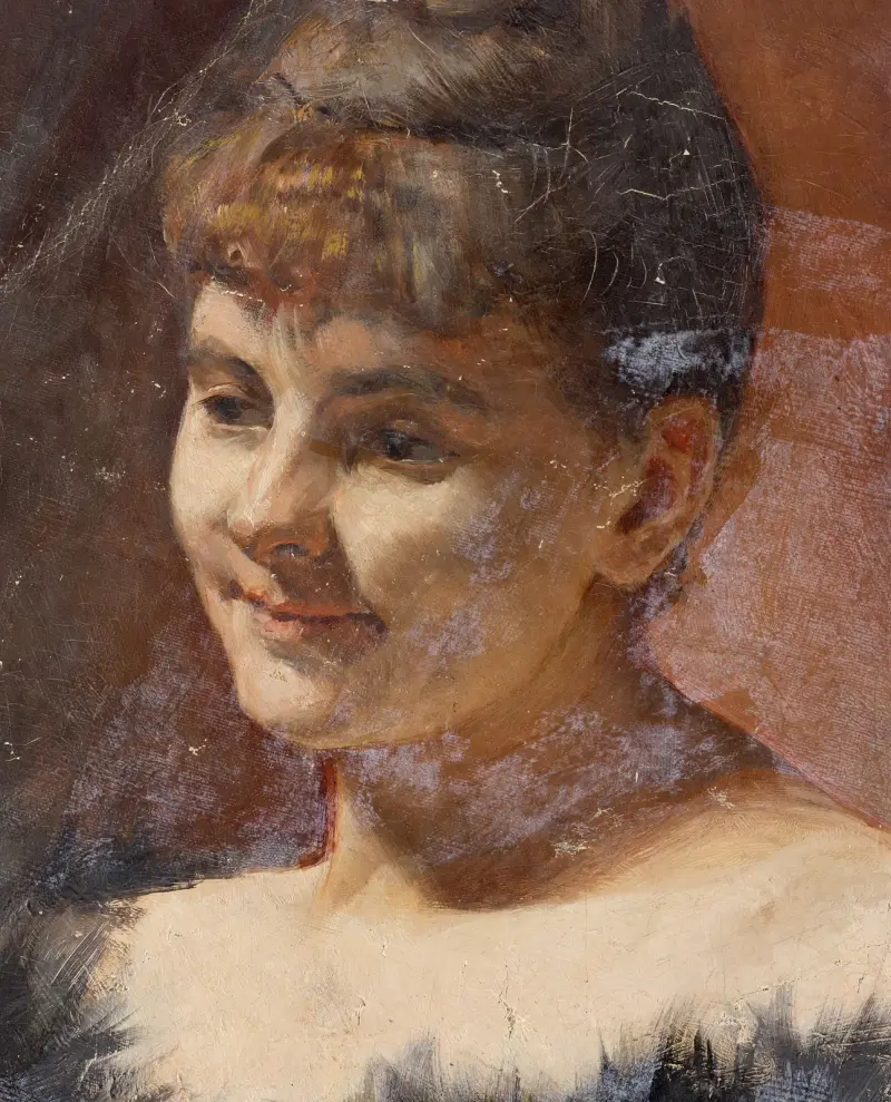 Porträtstudie einer Dame von Walther Gamerith