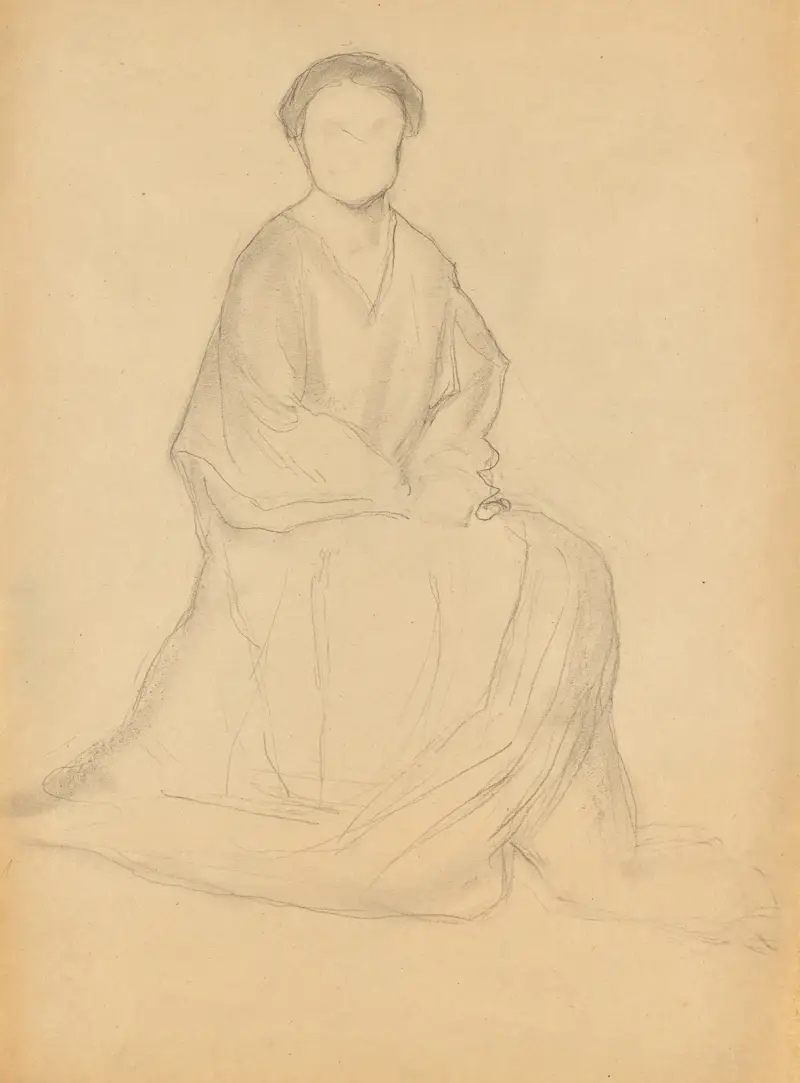 Studie einer Dame von Walther Gamerith