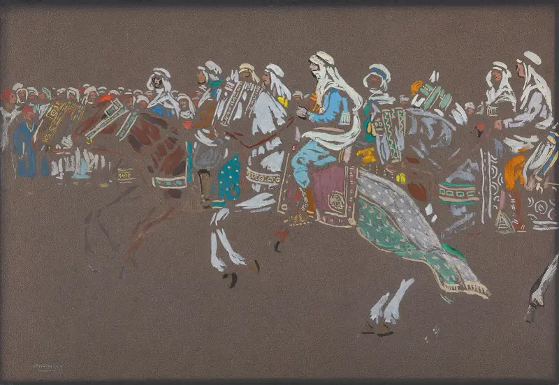 Arabská jízda, Wassily Kandinsky