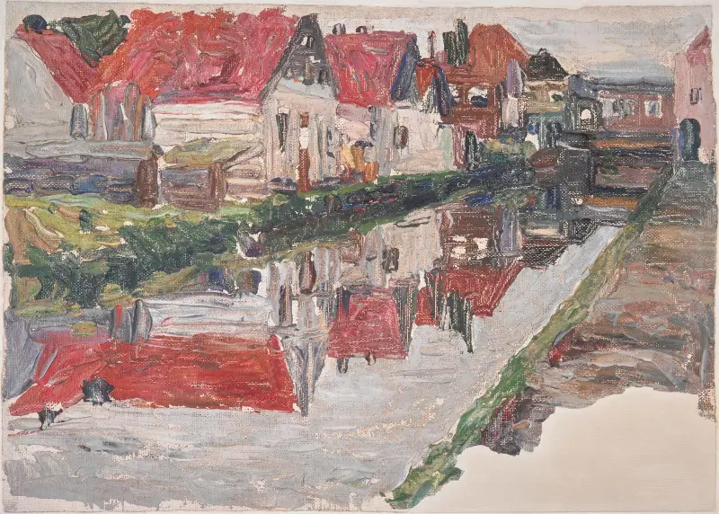 Canal in Holland av Wassily Kandinsky