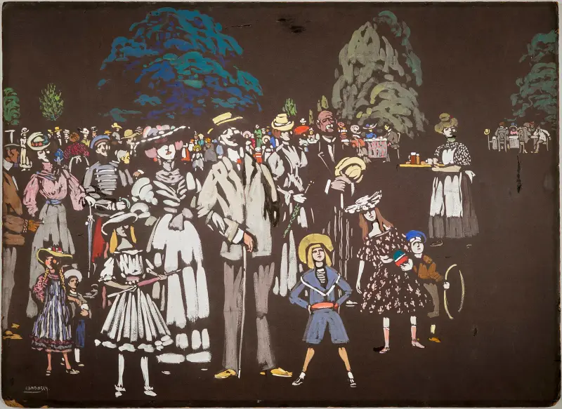 Die Zuschauer von Wassily Kandinsky