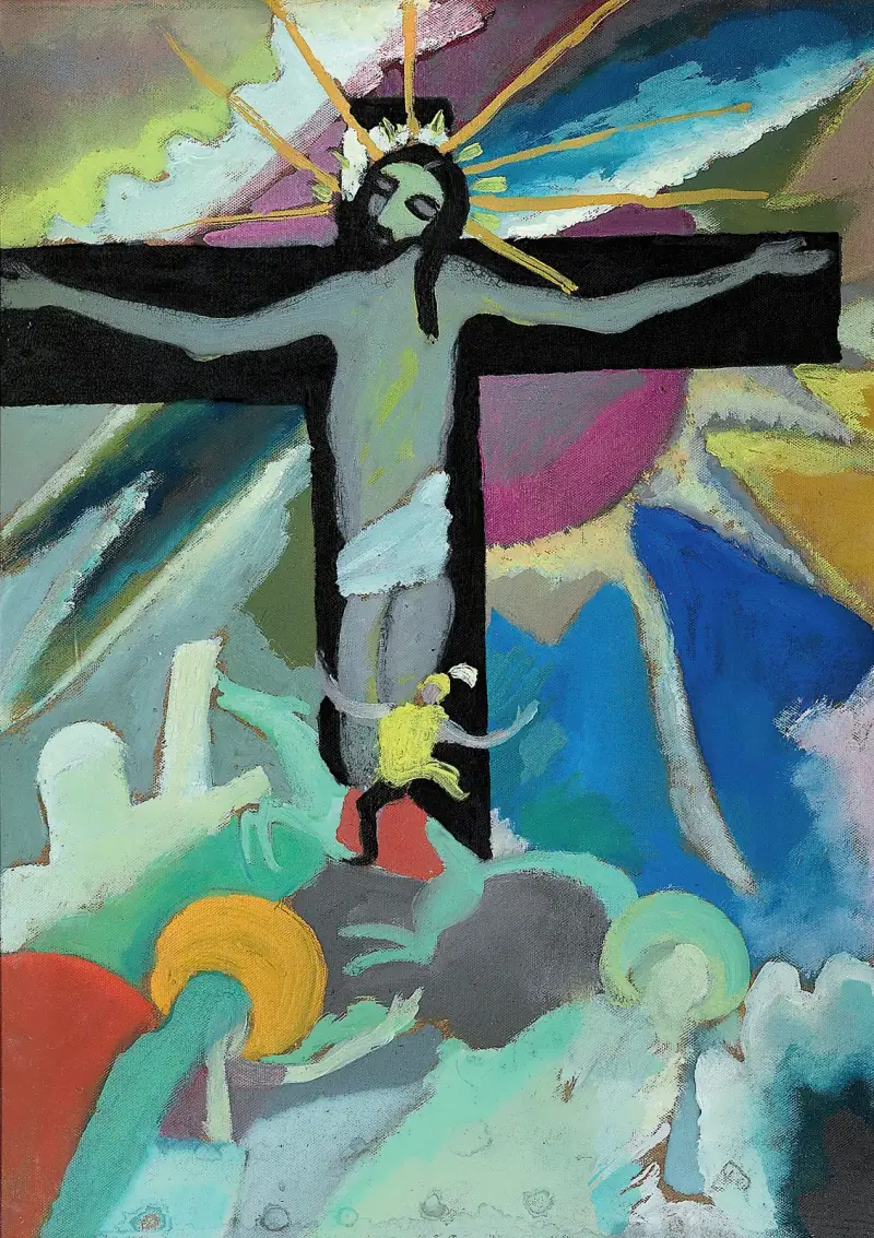 Gekreuzigter Christus av Wassily Kandinsky