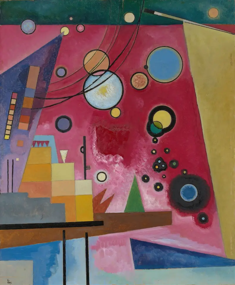 Těžká červená, Wassily Kandinsky