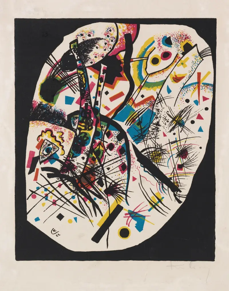 Kleine Welten (Small Worlds) III, 1922 – nr 1 av Wassily Kandinsky