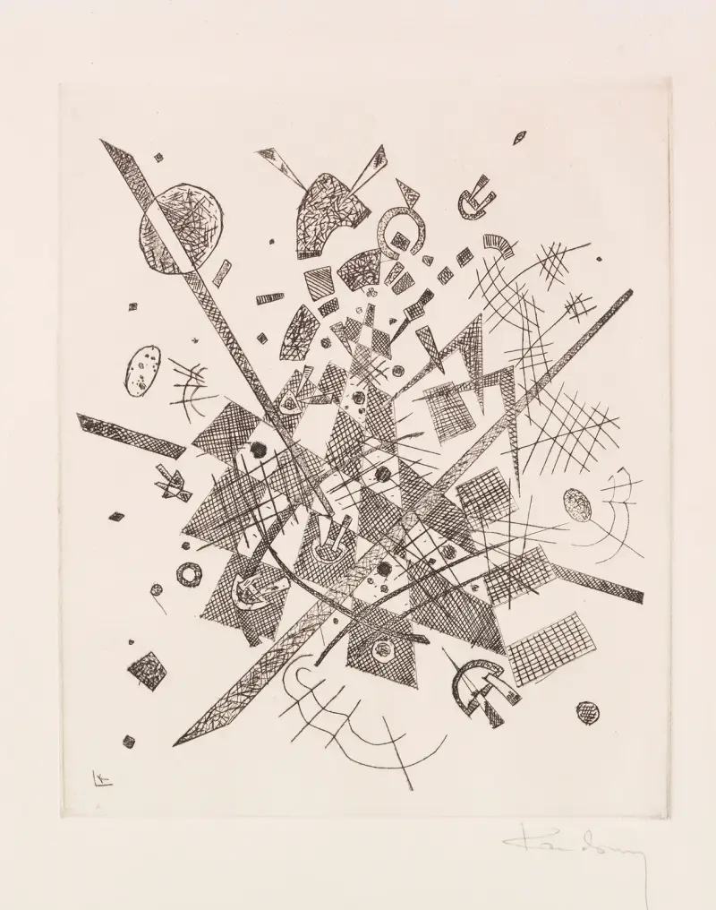 Kleine Welten IX, 1922 – nr 2 av Wassily Kandinsky