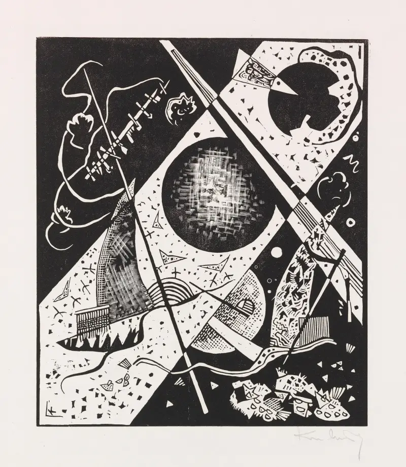 Kleine Welten VI, 1922 – nr 2 av Wassily Kandinsky