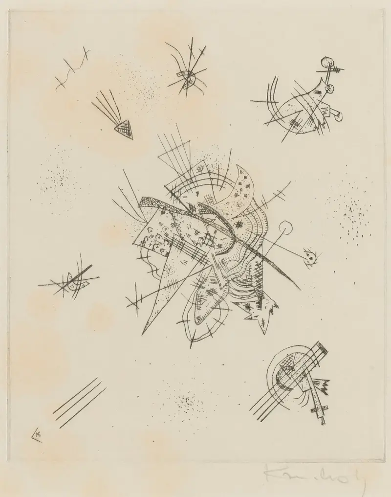 Kleine Welten X (R. 173), 1922 – nr 2 av Wassily Kandinsky