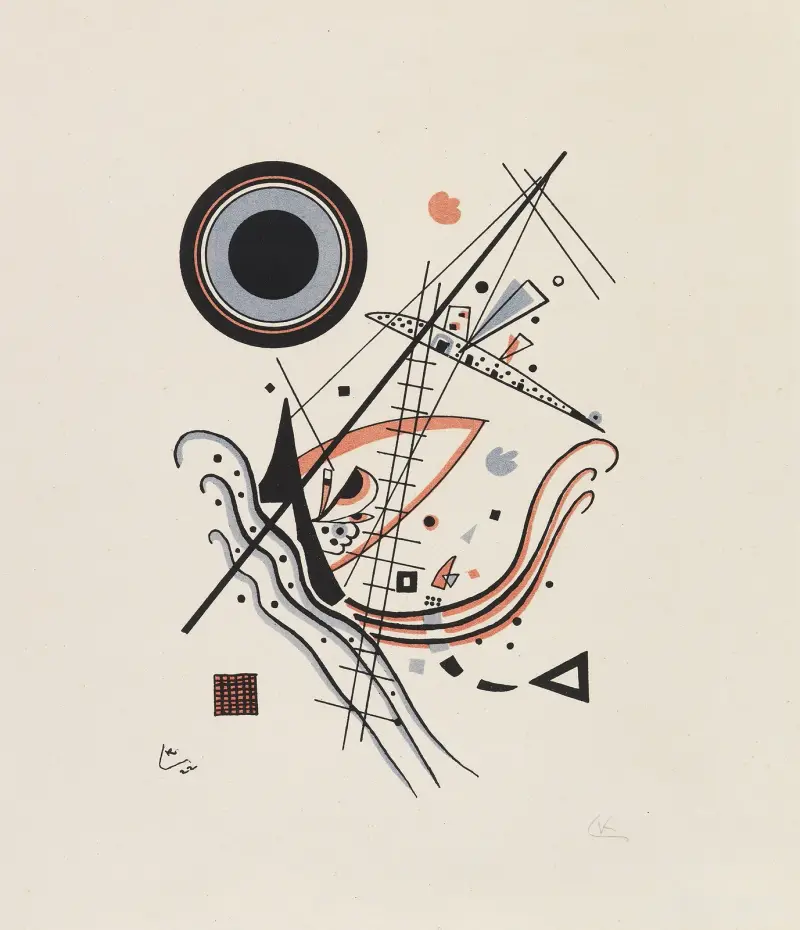 Litografie „Blau“, Wassily Kandinsky