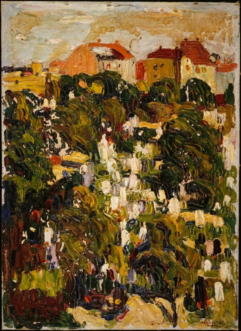 Munich, The Northern Cemetery av Wassily Kandinsky