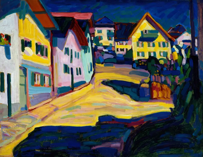 Murnau, Burggrabenstrasse 1, 1908 av Wassily Kandinsky