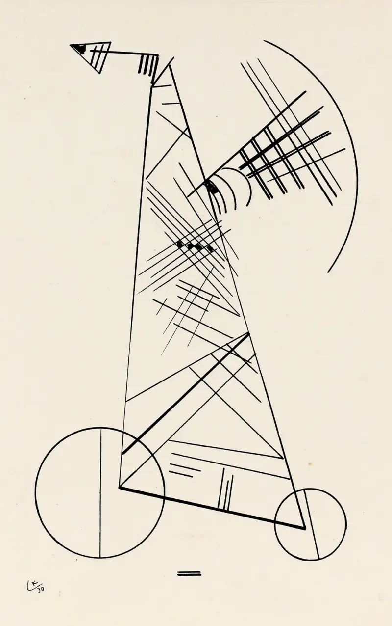 Ohne Titel, 1930 – nr 2 av Wassily Kandinsky