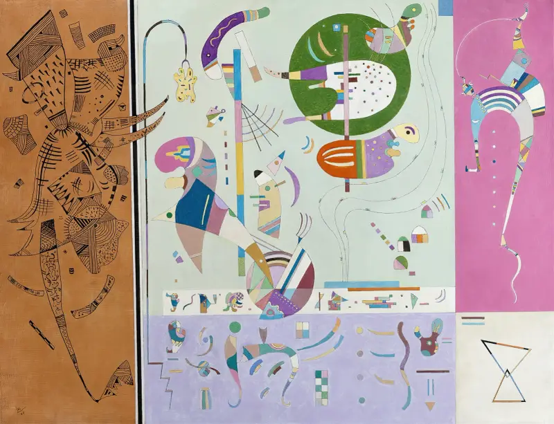 Verschiedene Parteien von Wassily Kandinsky