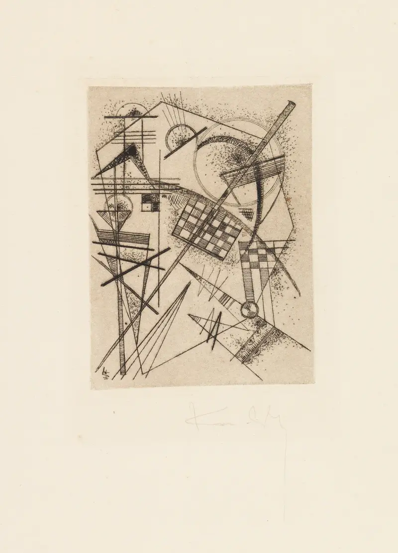 Radierung für die ‘Deutsche Kunstgemeinschaft’ av Wassily Kandinsky