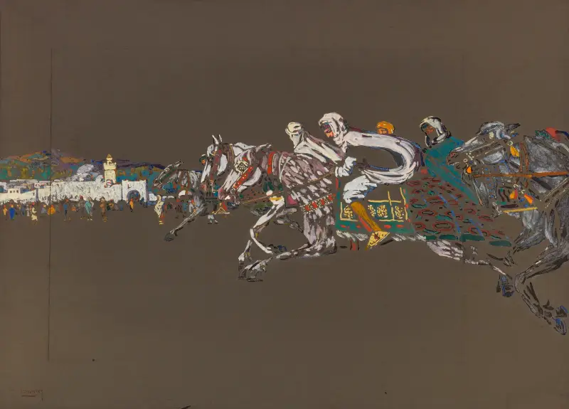 Jezdci (Arabští jezdci), Wassily Kandinsky