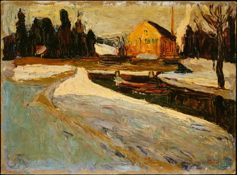 Schwabing, Wintersonne von Wassily Kandinsky