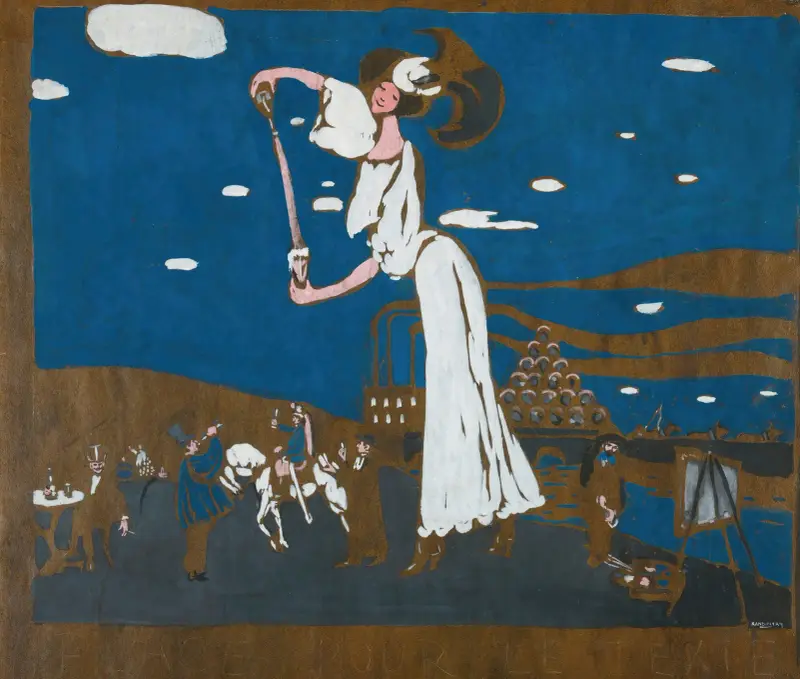 Sketch For A Poster For A French Brewery av Wassily Kandinsky