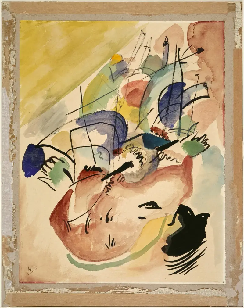 Studie k Improvizaci 31 (Seeschlacht), Wassily Kandinsky