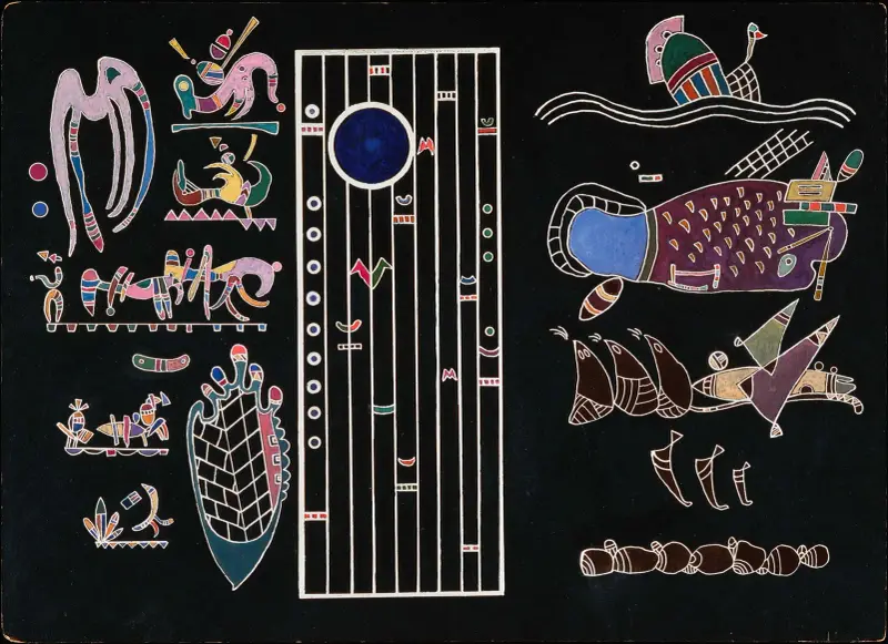 Unfinished Painting, 1944 – nr 2 av Wassily Kandinsky