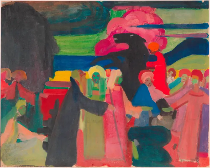 Bez názvu (Studie k Improvizaci I), 1908, Wassily Kandinsky