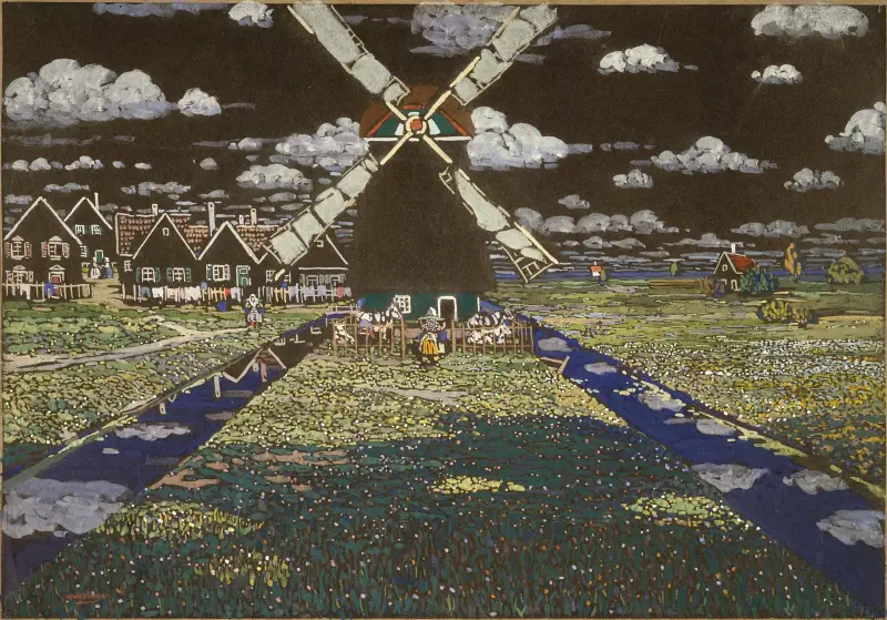 Windmühle in Holland von Wassily Kandinsky